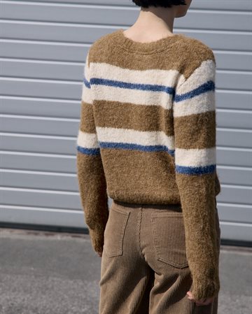 Object - Galia Ls Knit Cardigan - Tannin Melange